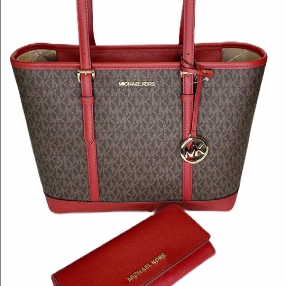 👜 SALE‼️ 💕-NWT Michael Kors Satchel&Wallet SET - Picture 3 of 7